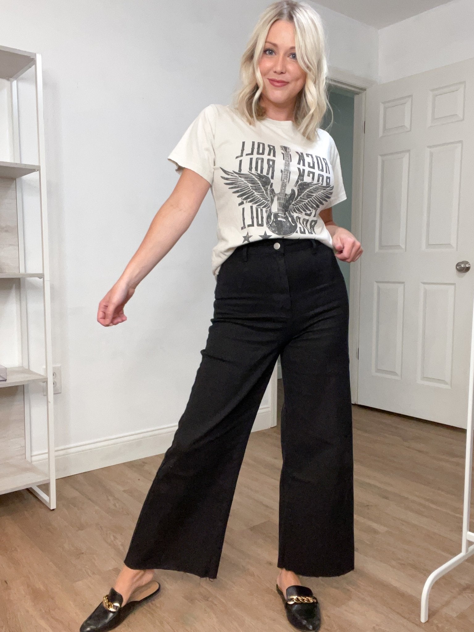 Cool Vibes Wide Leg Black Denim Jean - Shop AffairBottoms