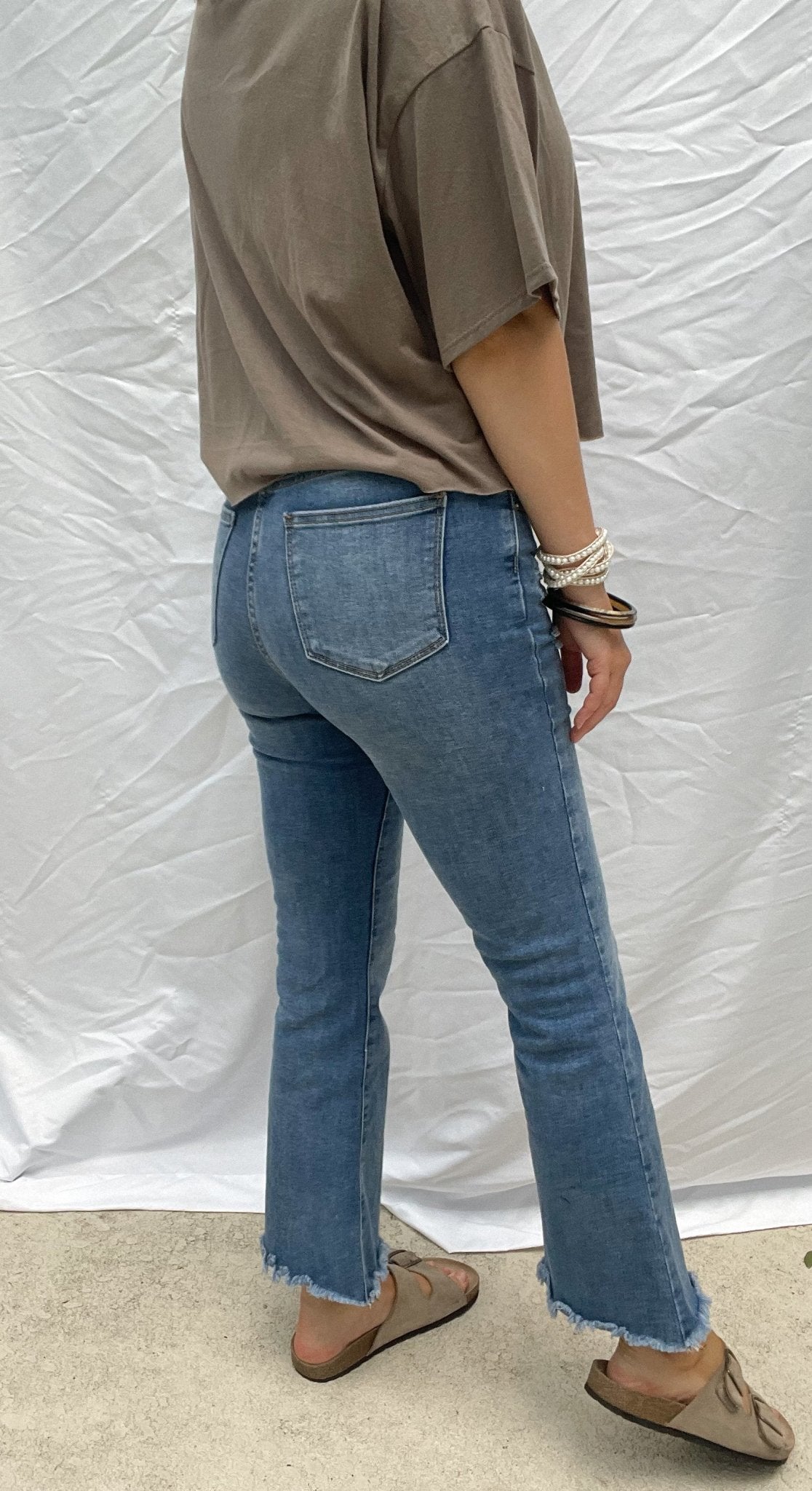 These Are The Days Crop Flare Jeans - Shop AffairBottoms45580529